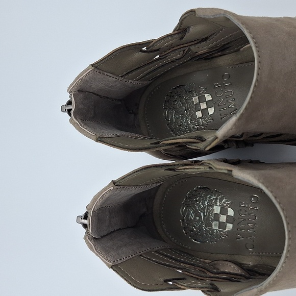 NIB VINCE CAMUTO Prestetta Bootie - Foxy True Suede, Taupe - Picture 14 of 16